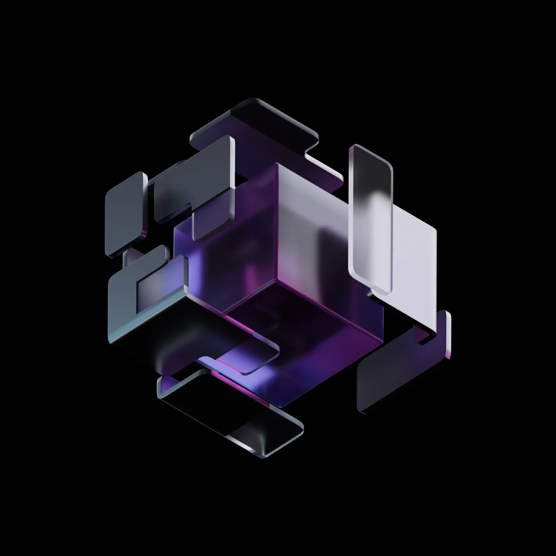 Glass and metal modules assembled into one dimensional system
